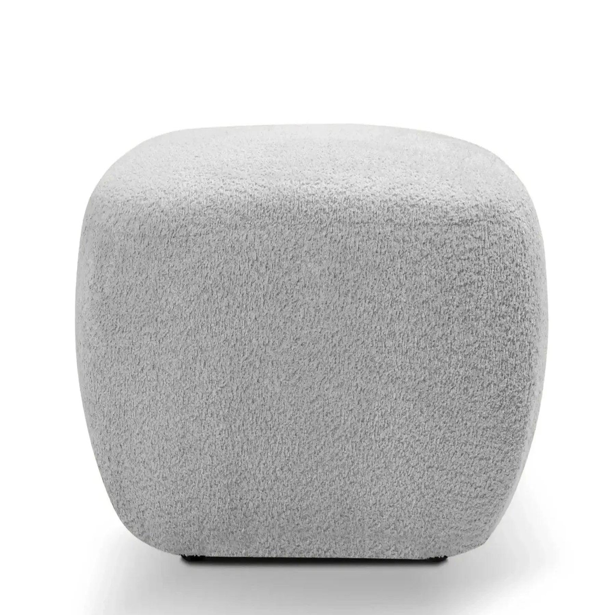 Voir la diapositive 1 : CASANOVA PARIS Santiago - pouf tissu bouclette