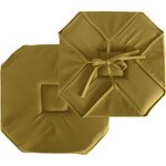 Paris Prix Galette de Chaise Uni  Basic  40x40cm Bronze