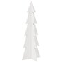 Voir la diapositive 2 : VIDAXL Arbre de Noël en bois pour décoration blanc 112 cm pin massif
