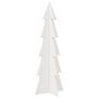 Voir la diapositive 2 : VIDAXL Arbre de Noël en bois pour décoration blanc 112 cm pin massif
