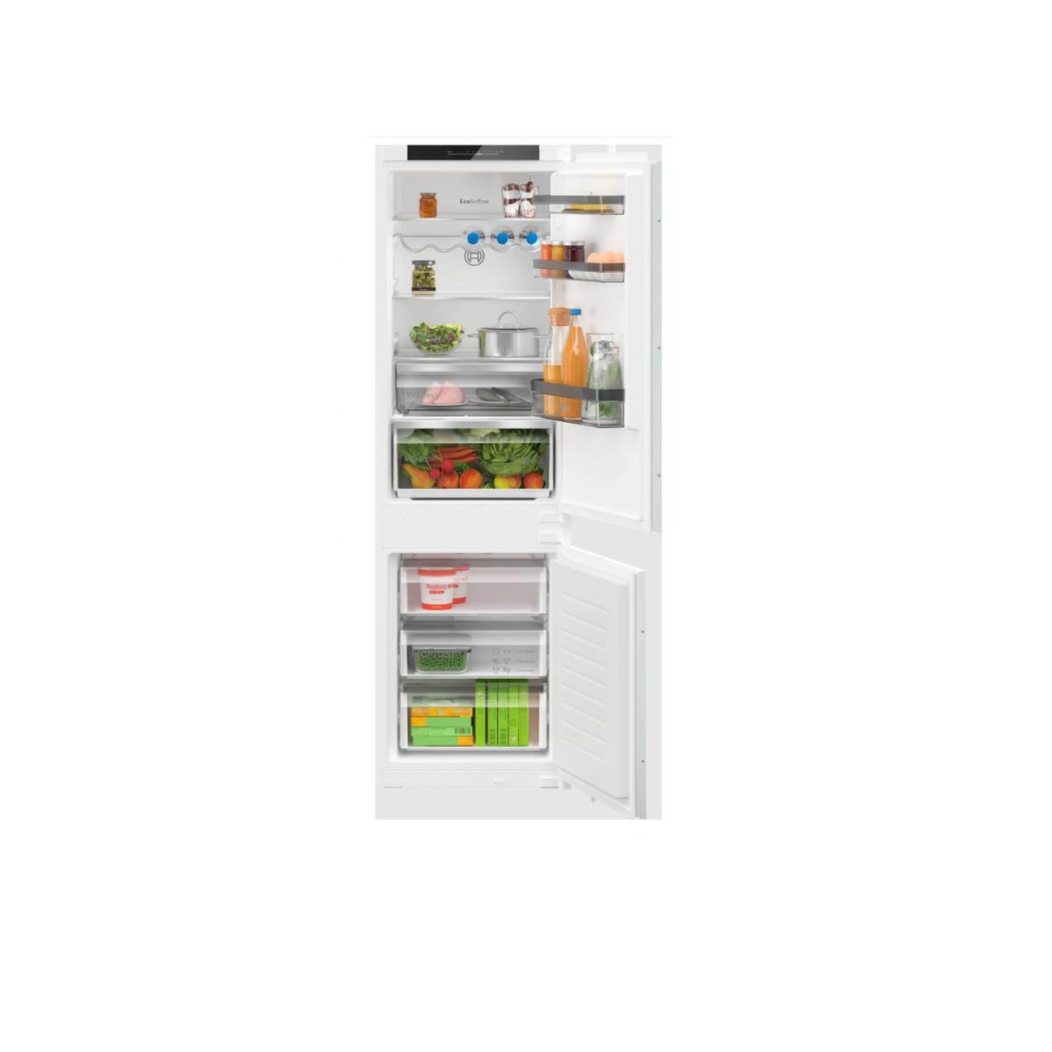 BOSCH Réfrigérateur combiné intégrable à glissière 260l - kin86vse0