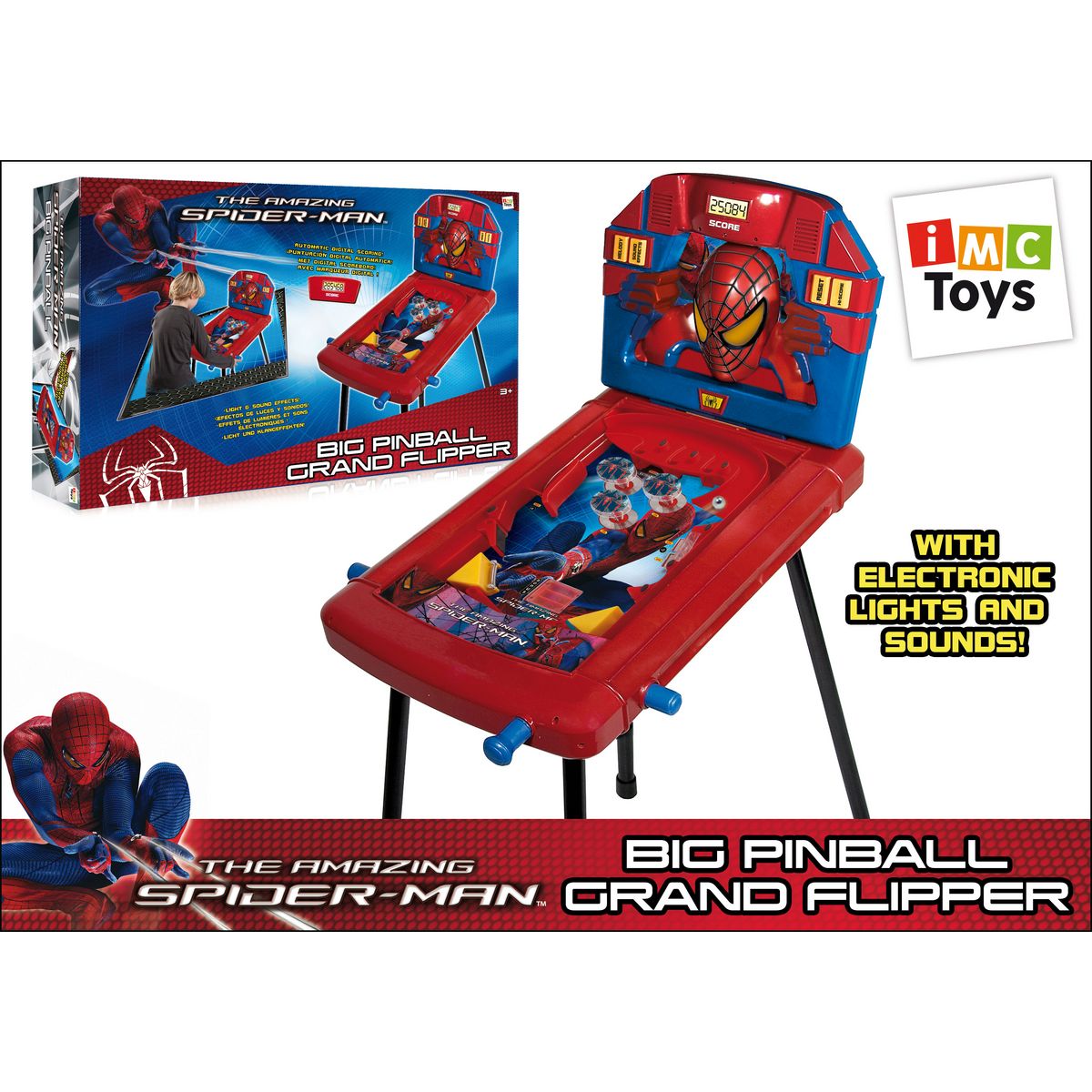 Flipper sur pied Spiderman