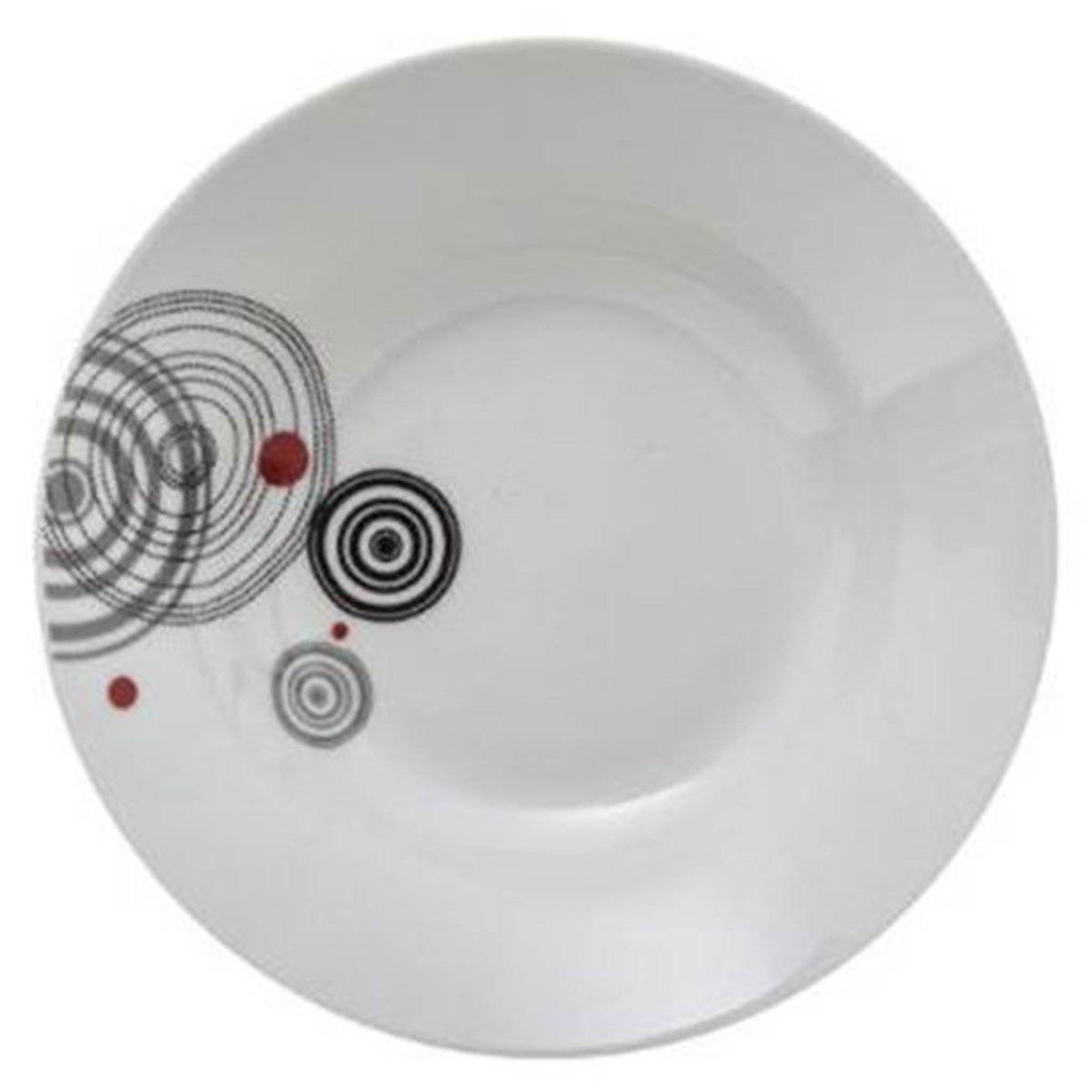 Voir la diapositive 2 : SECRET DE GOURMET Lot de 6 assiettes creuses  instant  22cm blanc
