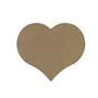  Coeur en bois MDF à décorer - 15 x 14 cm