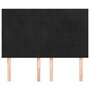 Voir la diapositive 3 : VIDAXL Tetes de lit 4 pcs Noir 72x5x78/88 cm Velours