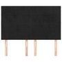 Voir la diapositive 3 : VIDAXL Tetes de lit 4 pcs Noir 72x5x78/88 cm Velours