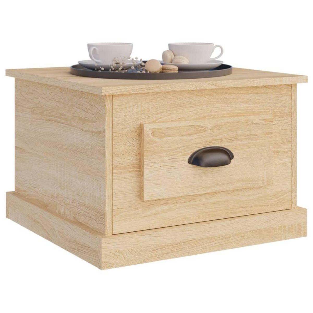VIDAXL Table basse Chene sonoma 50x50x35 cm Bois d'ingenierie
