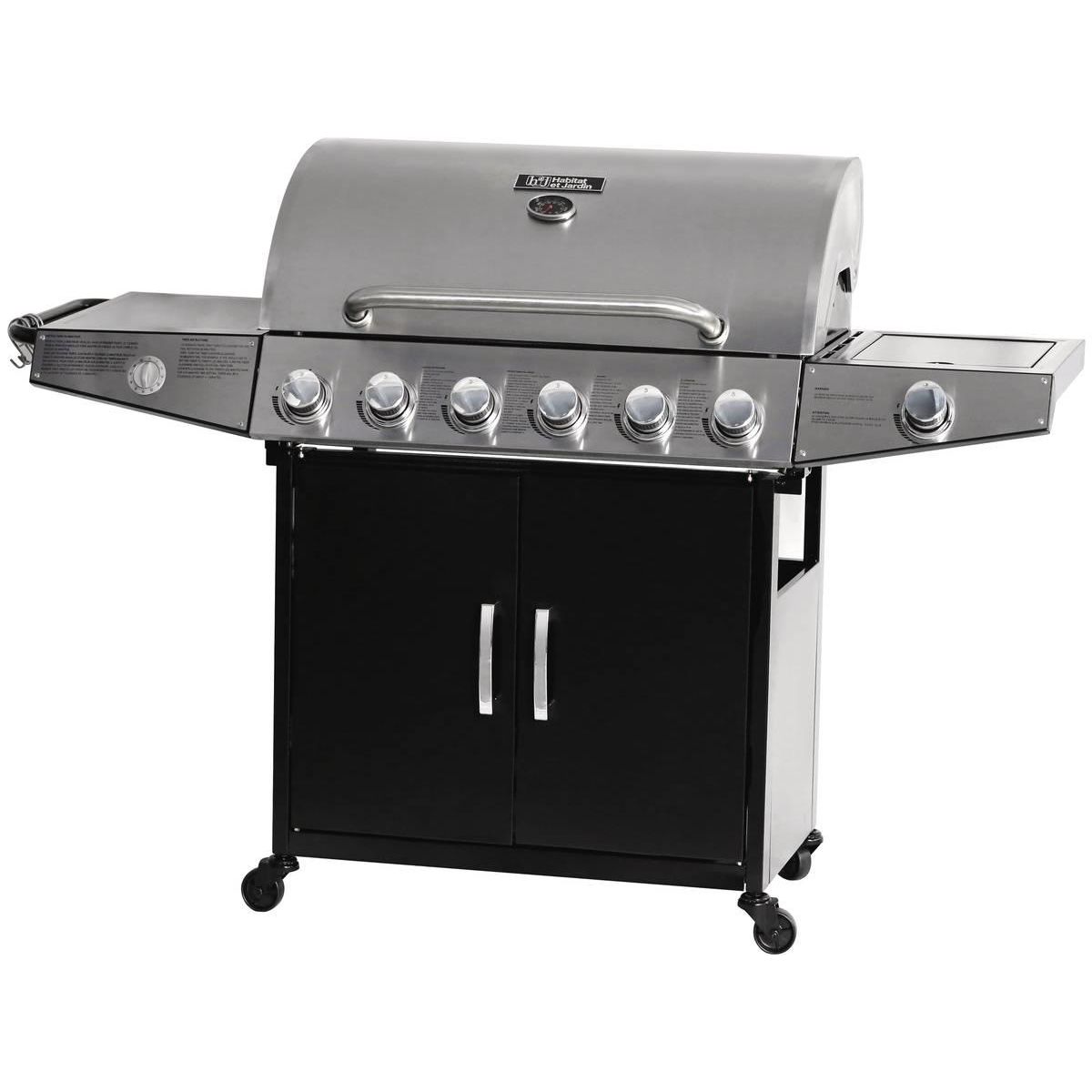 Habitat et Jardin Barbecue gaz  Party 7  - 7 Brûleurs dont 1 latéral - 20.9 kW