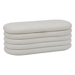 ATMOSPHERA Banc coffre en bouclette GIULIA - Blanc