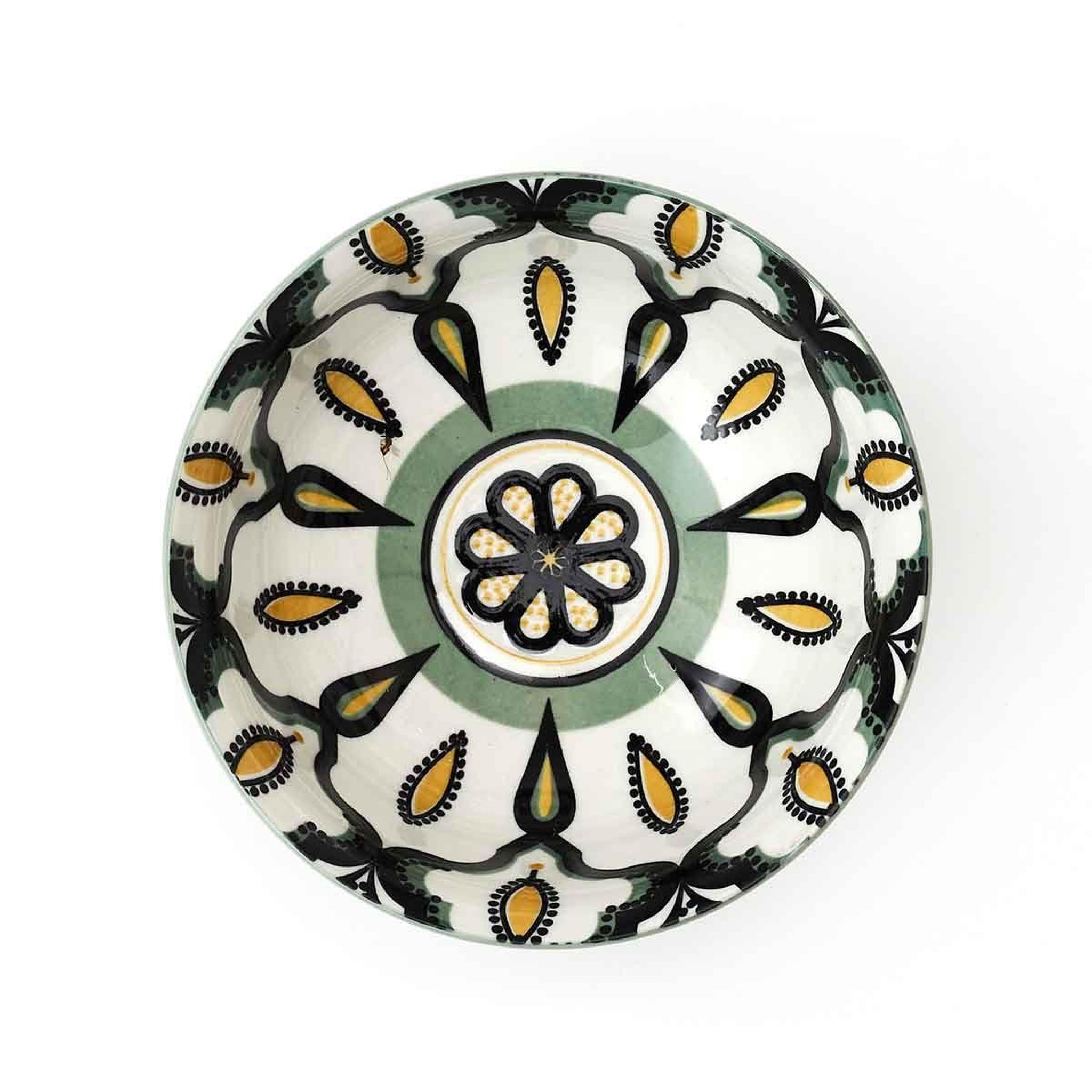 Voir la diapositive 2 : The Home Deco Factory Coupelle en céramique  mandala  22cl vert