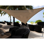 Jardiline Voile d'ombrage triangulaire 5 x 5 x 5 m - Austral - Brun havane - Jardiline