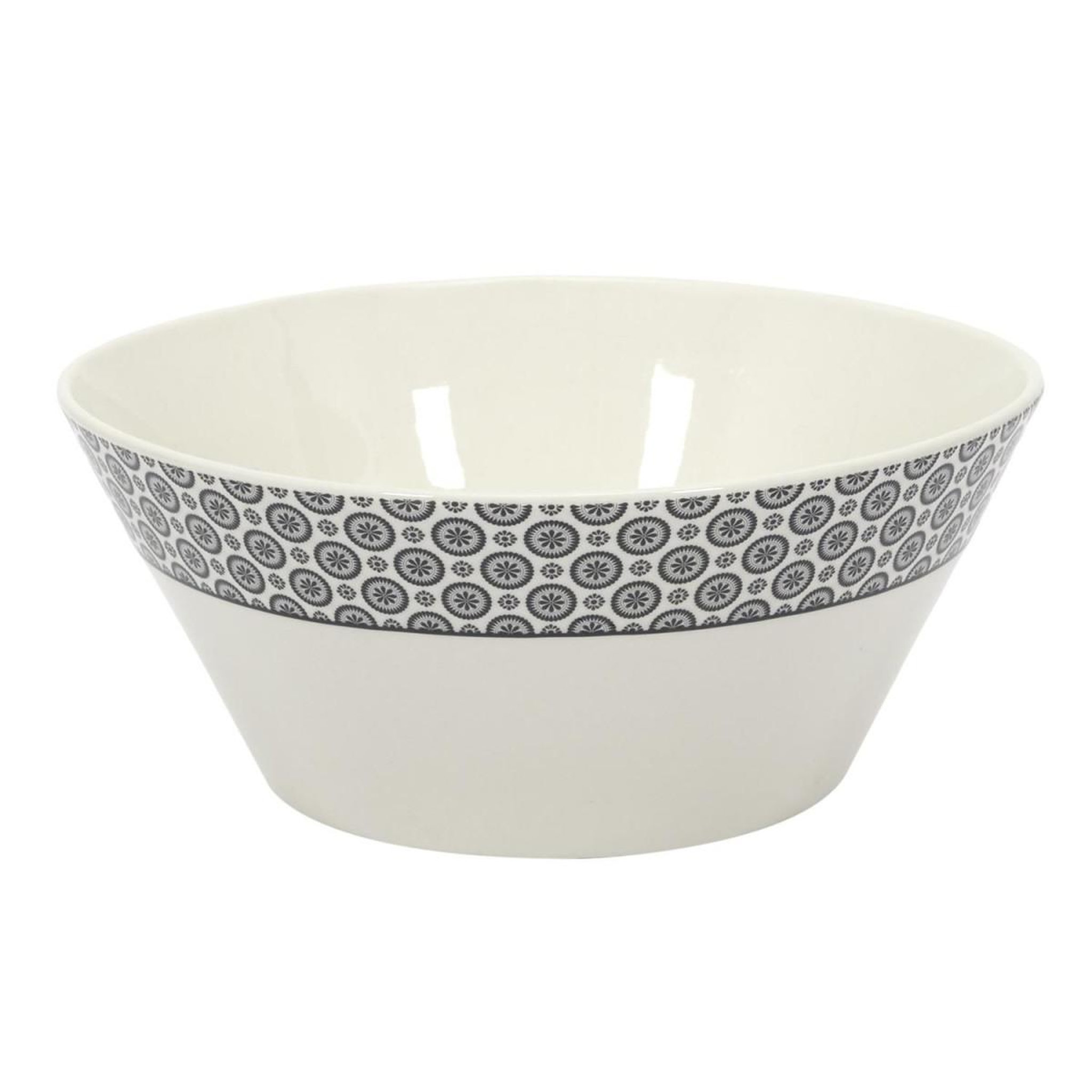 Voir la diapositive 1 : The Home Deco Factory Saladier en Porcelaine  Cottage  24cm Gris