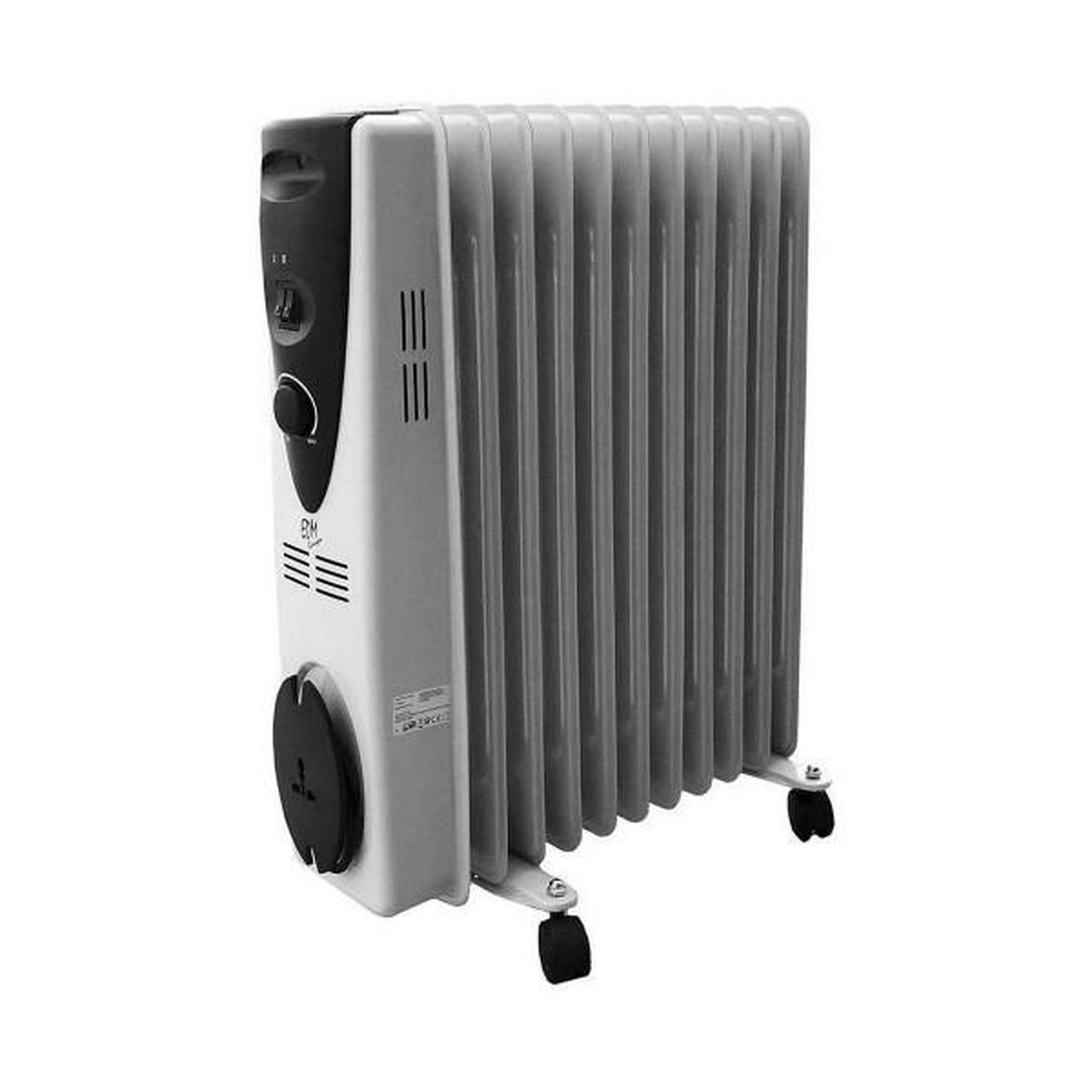 MARKET24 Radiateur à Huile (11 modules) EDM 07123 07123 Blanc 2500 W