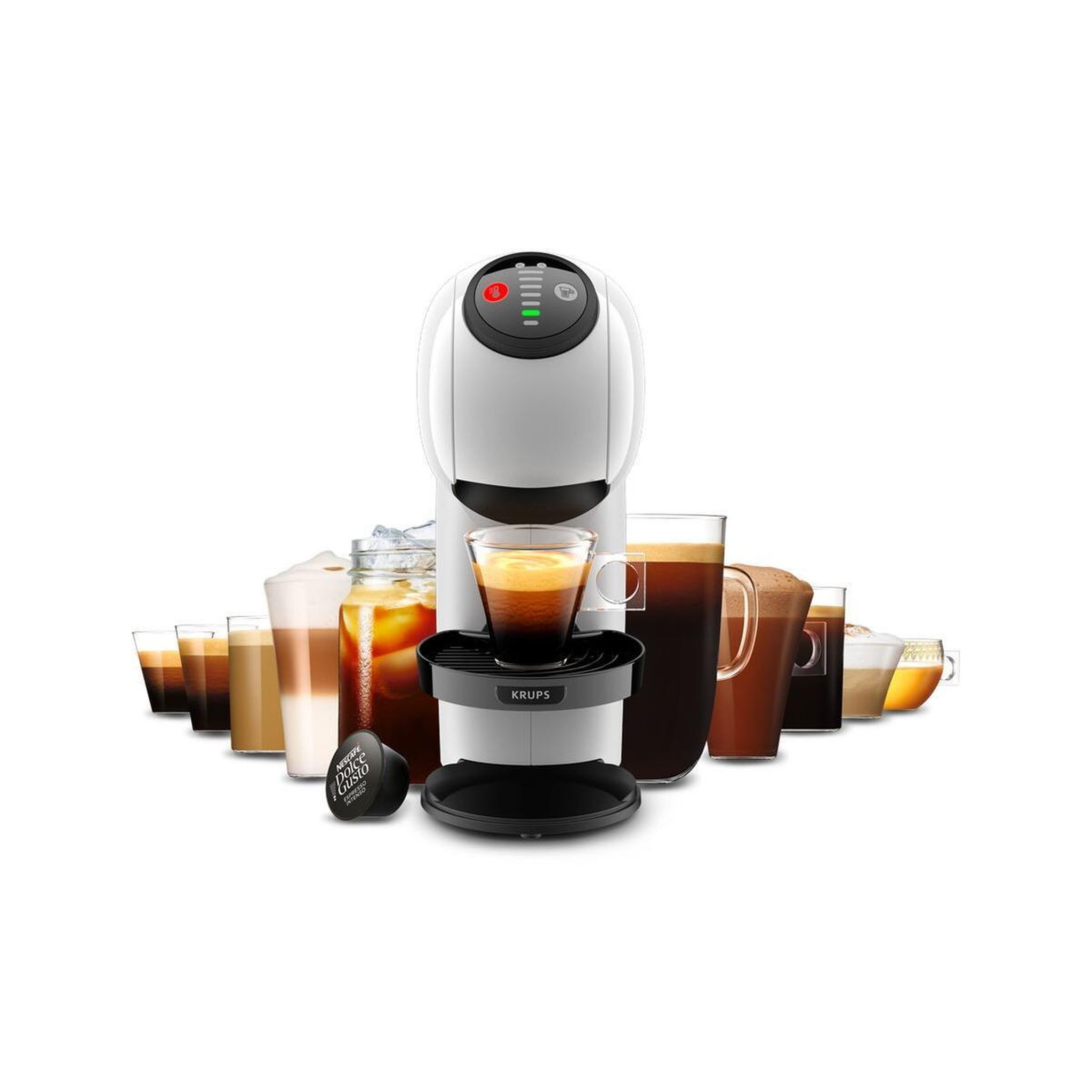 Voir la diapositive 3 : KRUPS Krups kp2431 genio s machine à café automatique à capsules 0,8 l blanc
