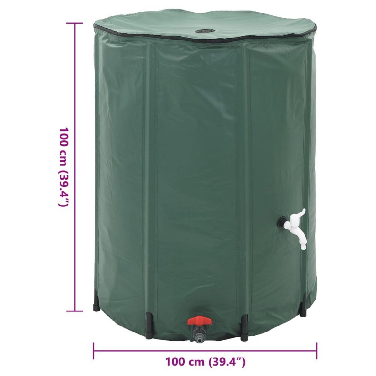 VIDAXL Reservoir d'eau de pluie pliable 750 L
