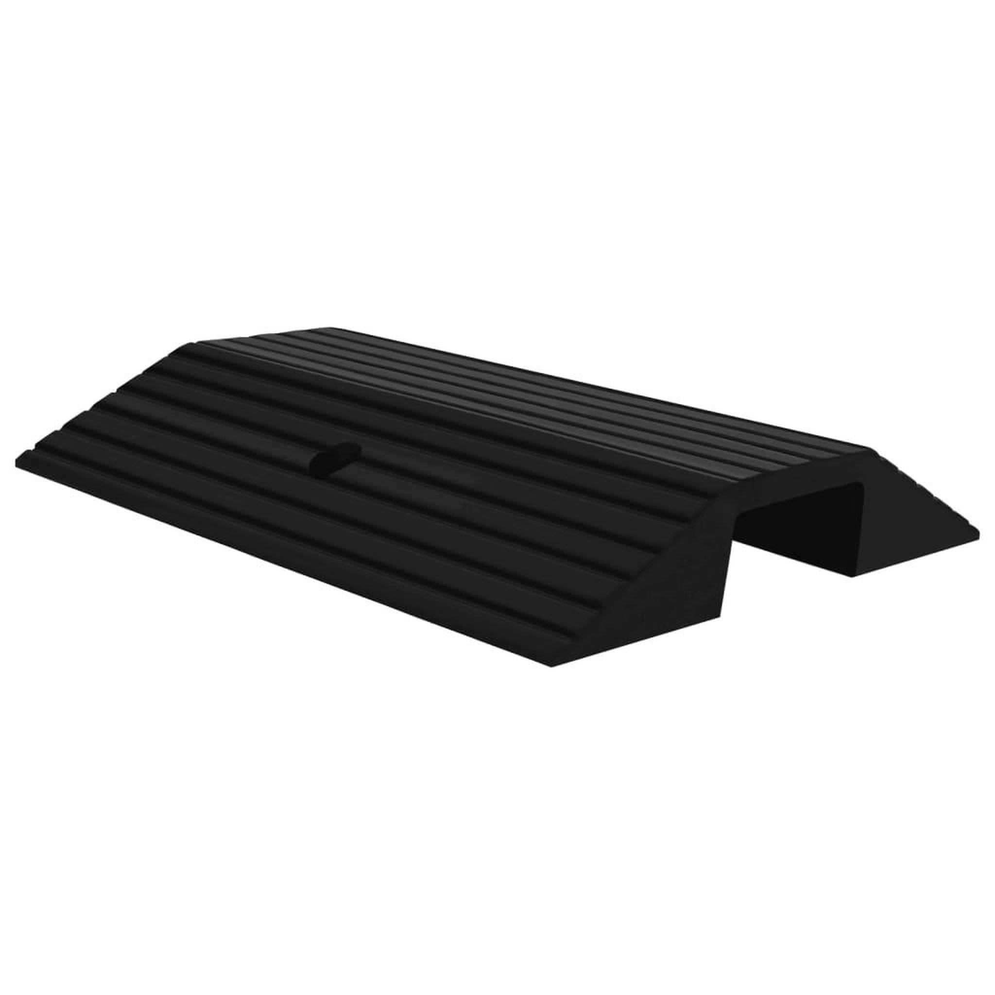 VIDAXL Rampe de seuil de pont 49x40x8 cm Caoutchouc