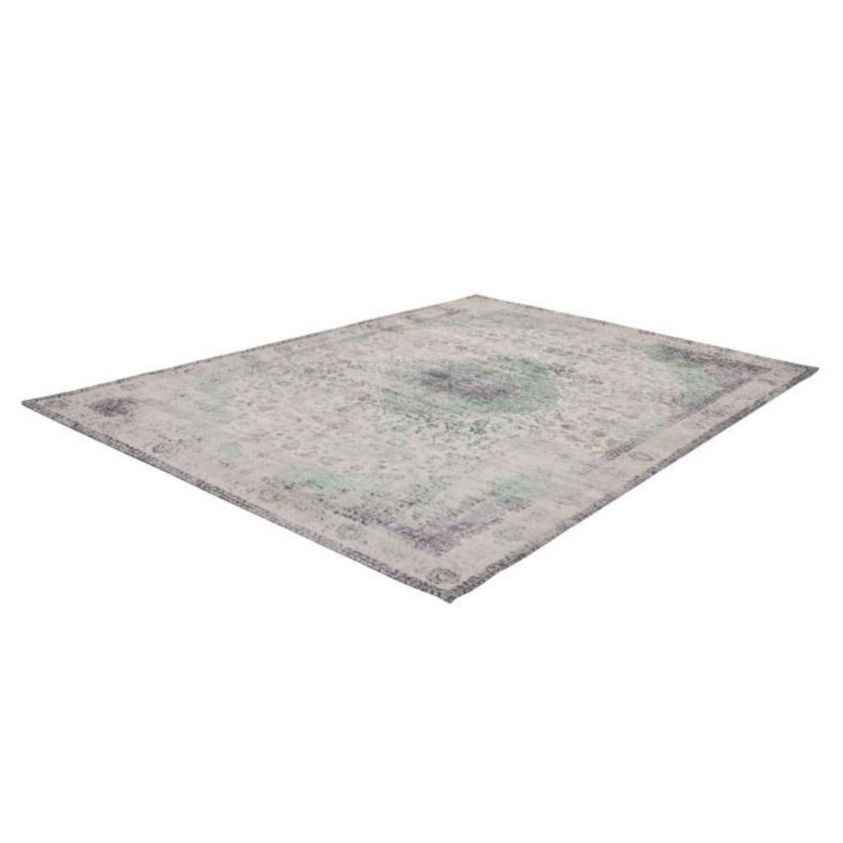 Paris Prix Tapis Antique Tissé à la Main  Vintage  Bleu Pétrole
