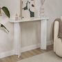 Voir la diapositive 3 : Habitat et Jardin Buffet en bois  Sira  - 35 x 150 x 75 cm - Blanc