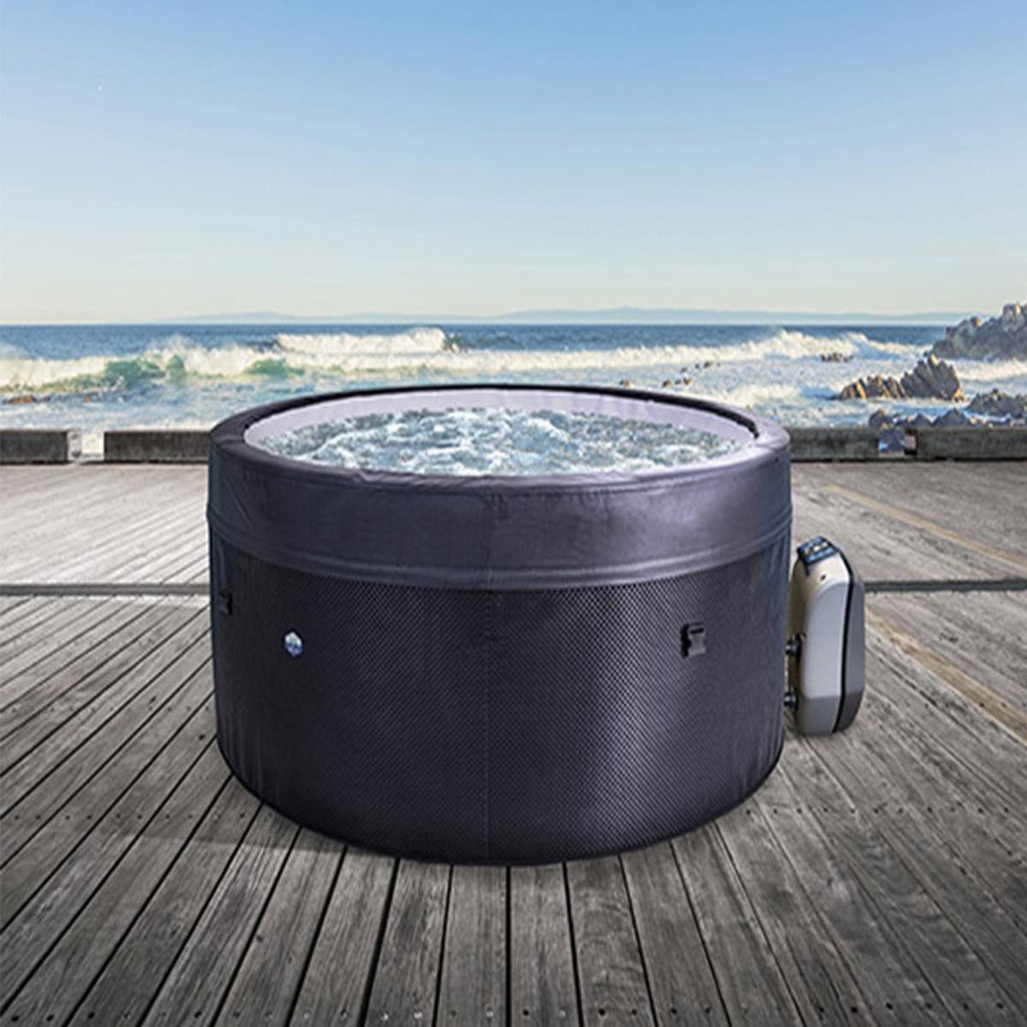 Voir la diapositive 3 : Netspa Spa portable semi-rigide Vita rond Bulles 4 places - Netspa