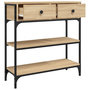 Voir la diapositive 5 : VIDAXL Table console chene sonoma 72,5x25x75 cm bois d'ingenierie