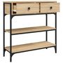 Voir la diapositive 5 : VIDAXL Table console chene sonoma 72,5x25x75 cm bois d'ingenierie