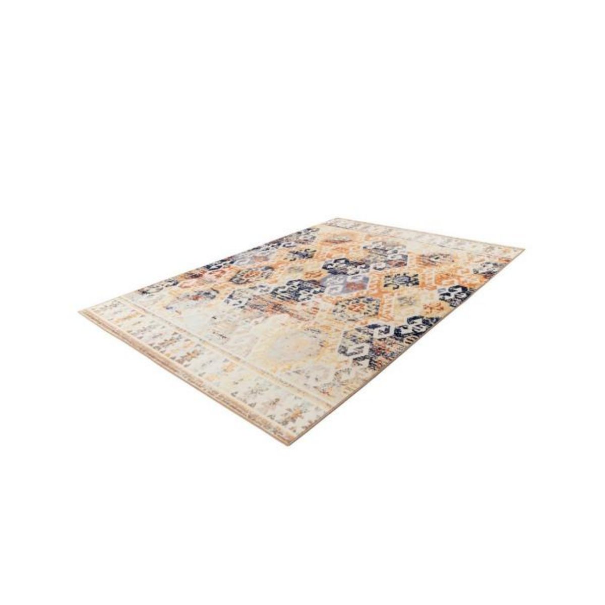 Paris Prix Tapis Tissé Rétro à Poils Courts  Saphira  Beige
