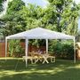 Voir la diapositive 1 : VIDAXL Tente de reception 4x4 m blanc