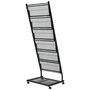 Voir la diapositive 3 : VIDAXL Porte-revues 47,5 x 43 x 133 cm Noir A4
