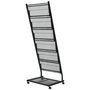 Voir la diapositive 3 : VIDAXL Porte-revues 47,5 x 43 x 133 cm Noir A4