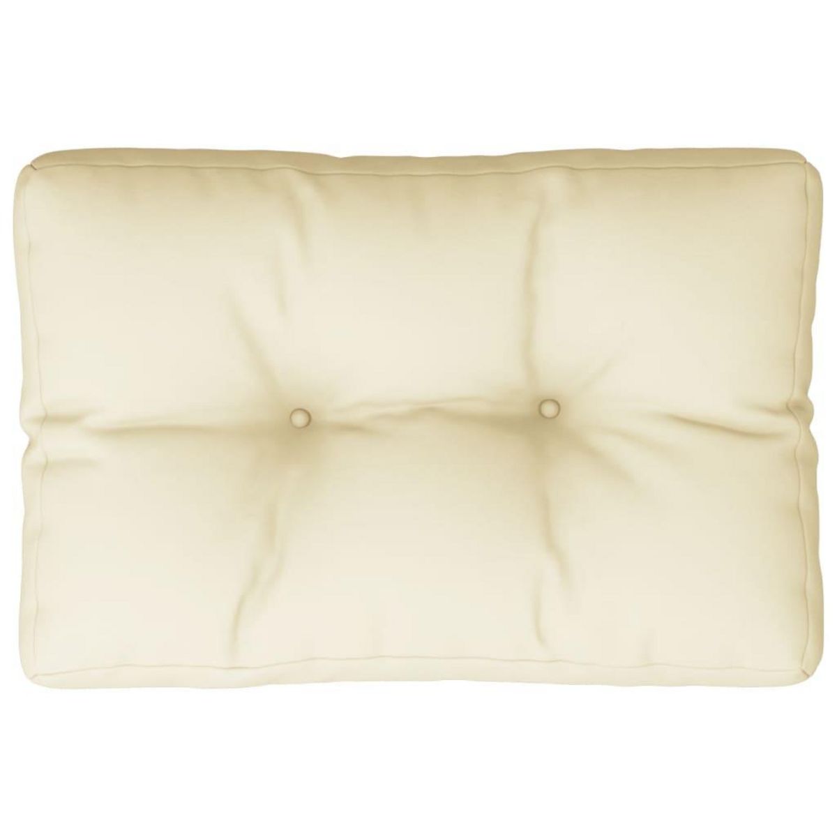 VIDAXL Coussin de palette creme 60x40x12 cm tissu