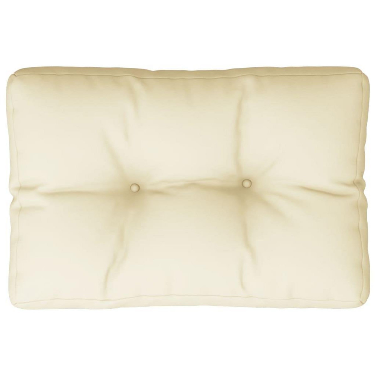 VIDAXL Coussin de palette creme 60x40x12 cm tissu