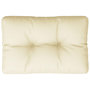 Voir la diapositive 2 : VIDAXL Coussin de palette creme 60x40x12 cm tissu
