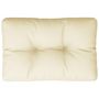 Voir la diapositive 2 : VIDAXL Coussin de palette creme 60x40x12 cm tissu