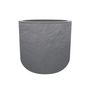Voir la diapositive 1 : Eda Pot de fleurs rond en plastique Volcania UP gris galet - Ø 50 cm - Eda