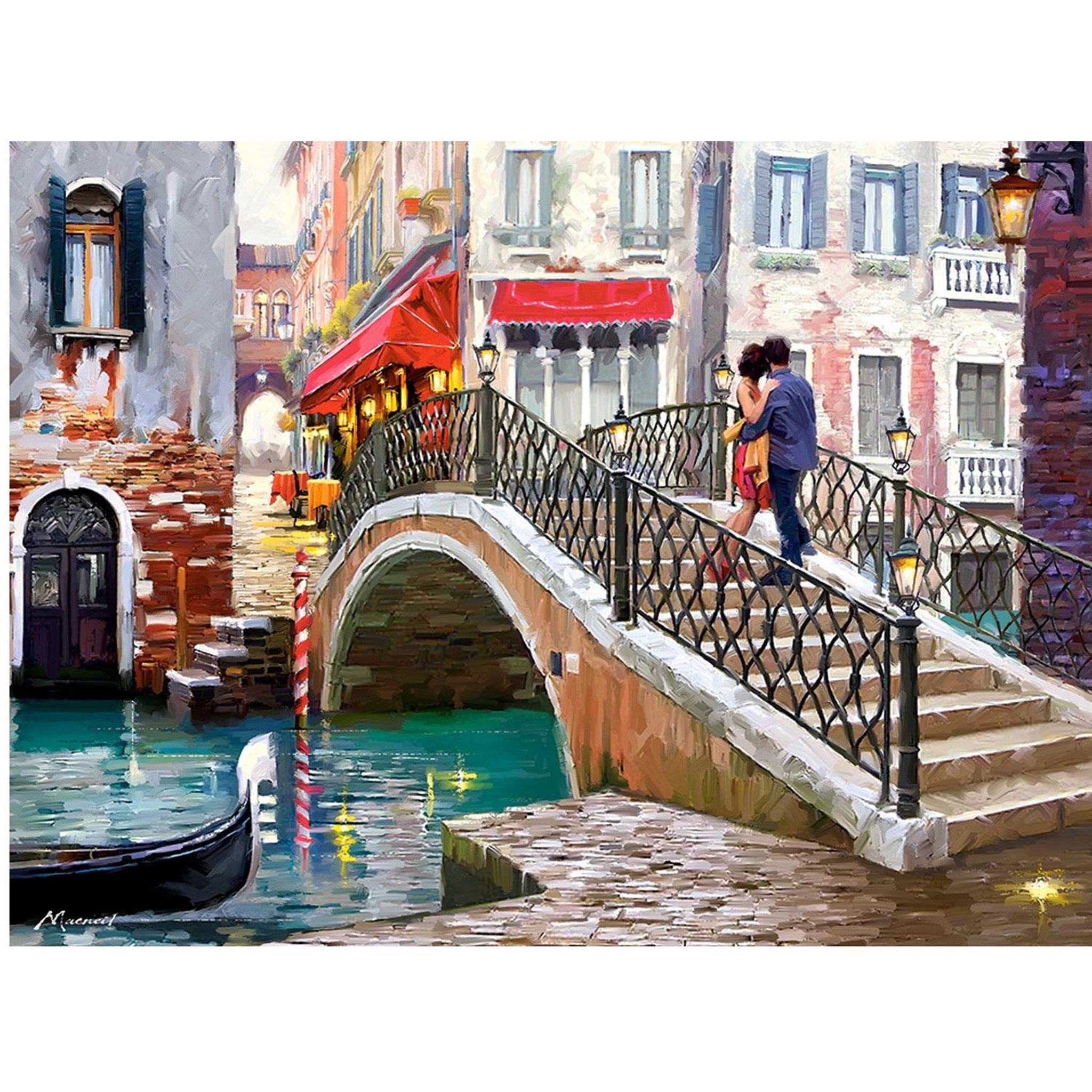 Castorland Puzzle 2000 pièces : pont à venise, italie