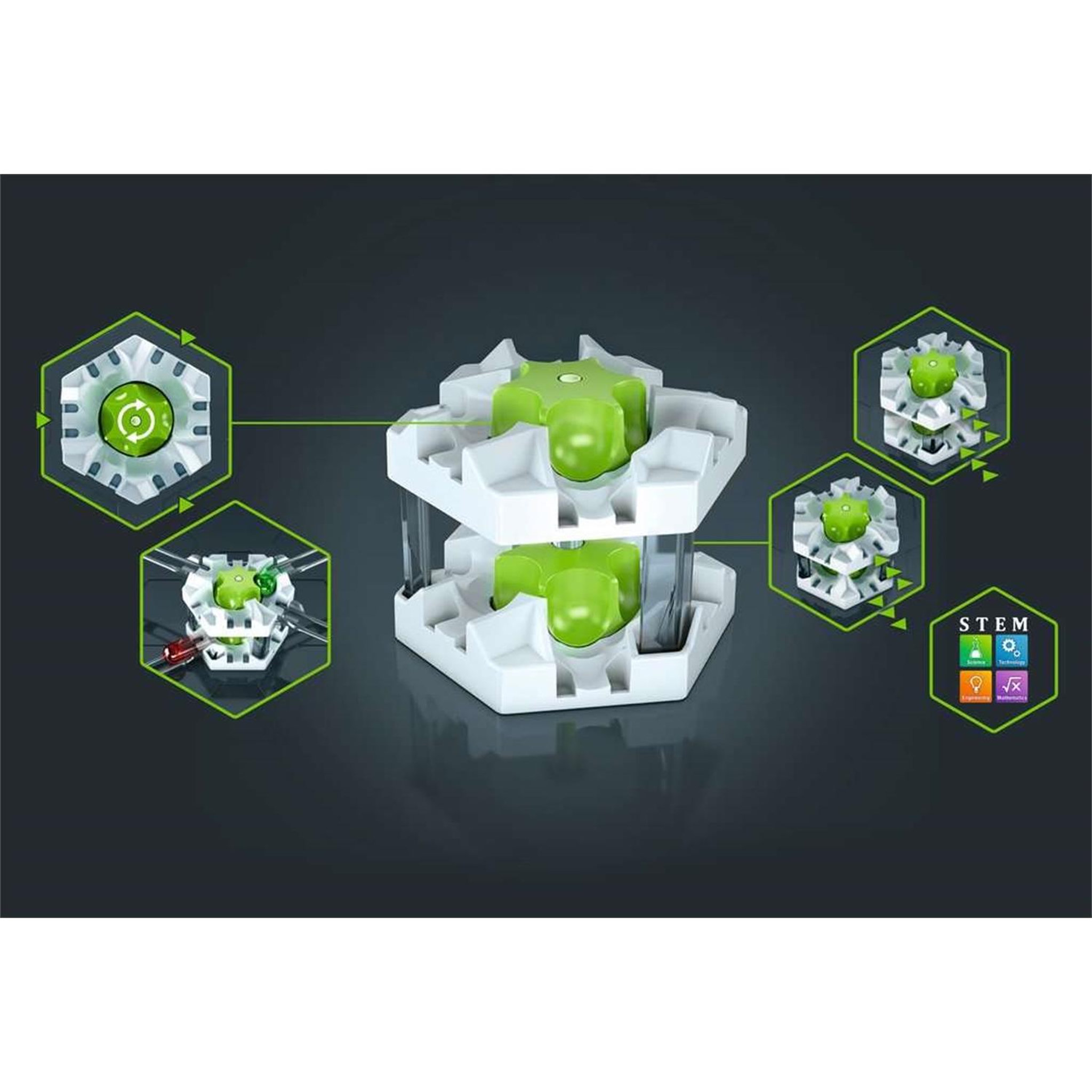 Voir la diapositive 3 : RAVENSBURGER GraviTrax PRO - Bloc d'action Mixer - Extension pour circuits de billes créatifs