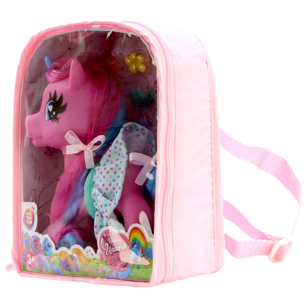 One Two Fun Ensemble sac à dos + Licorne colorée et accessoires