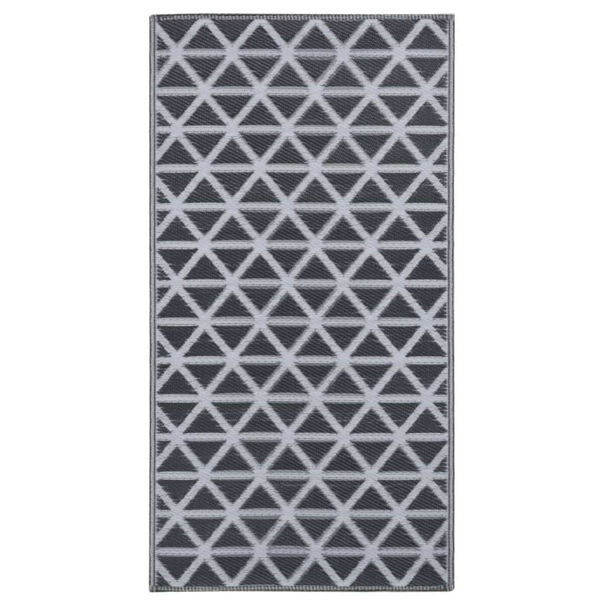 VIDAXL Tapis d'exterieur ARAKIL noir 120x180 cm PP