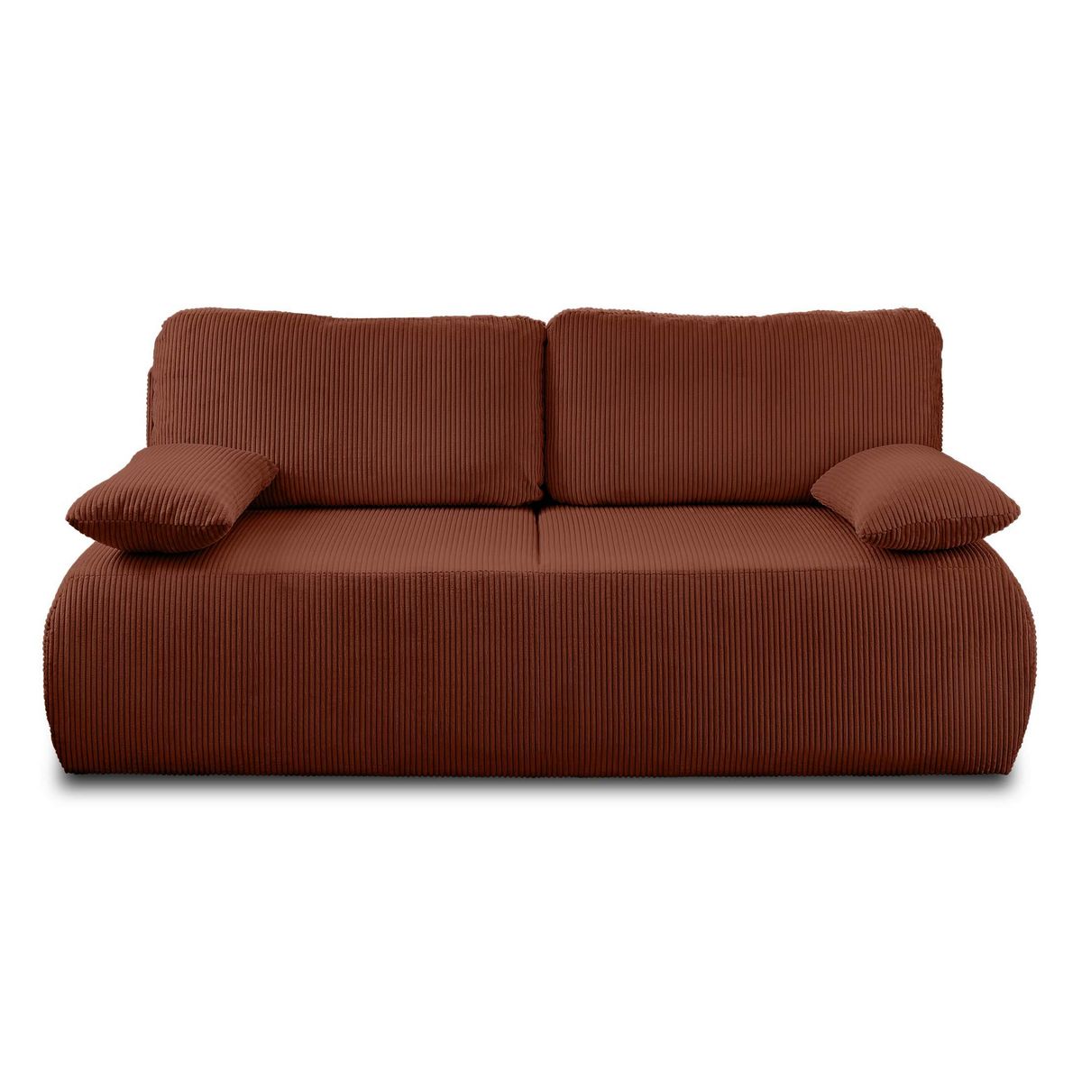 BEST MOBILIER Loutro - canapé 3 places - convertible avec coffre - en velours côtelé