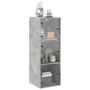 Voir la diapositive 4 : VIDAXL Armoire murale avec portes en verre gris beton 35x37x100 cm