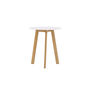 Voir la diapositive 5 : Paris Prix Table à Manger Design  Leonora  65cm Blanc