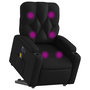 Voir la diapositive 3 : VIDAXL Fauteuil inclinable de massage electrique noir similicuir