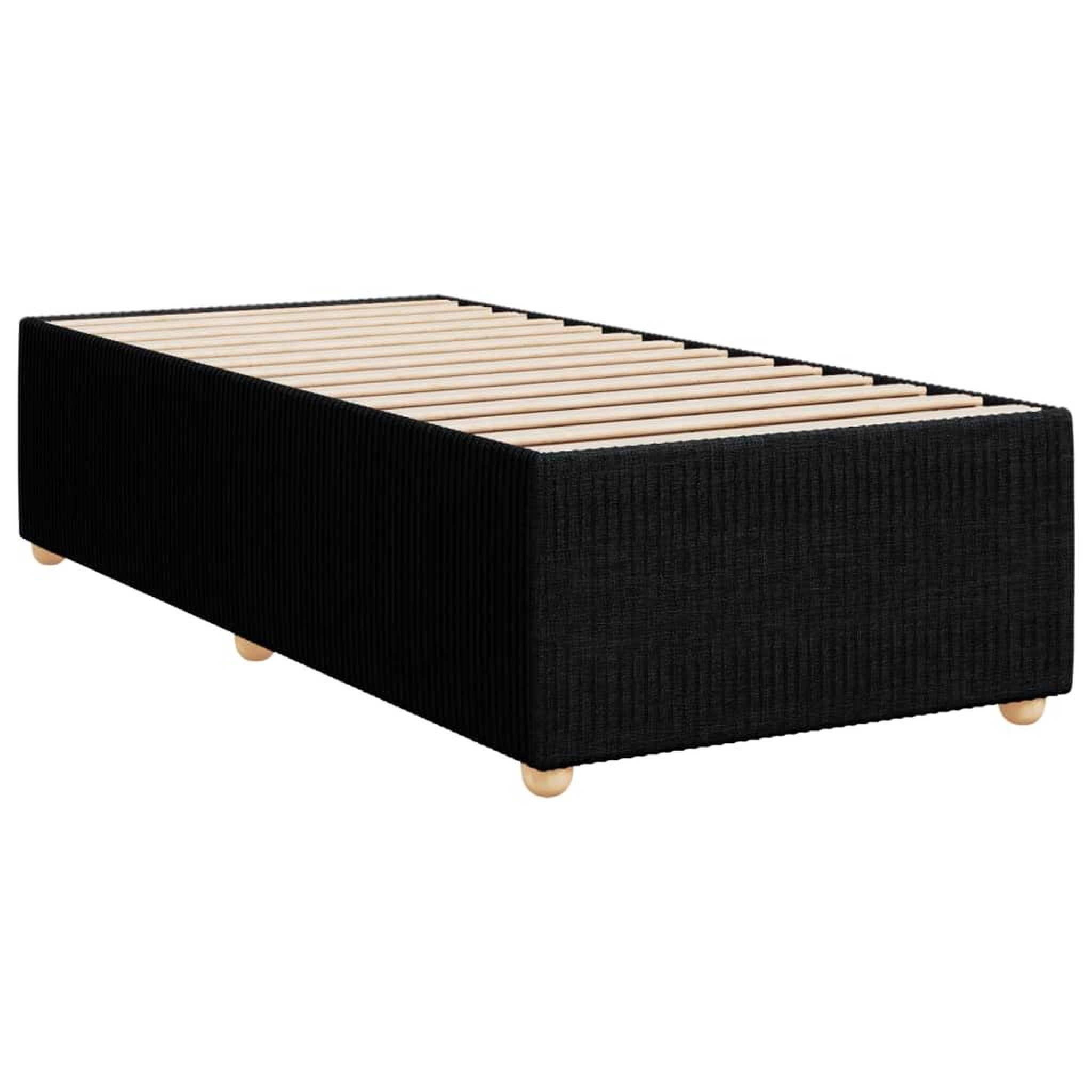 Voir la diapositive 3 : VIDAXL Cadre de lit sans matelas noir 80x200 cm tissu