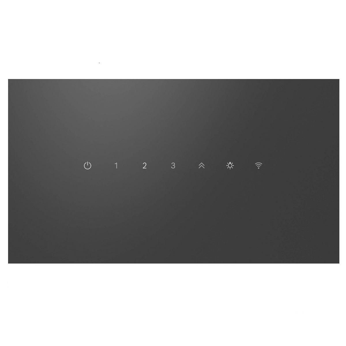 BOSCH Hotte décorative inclinée 80cm 768m3/h noir - DWK87FN60