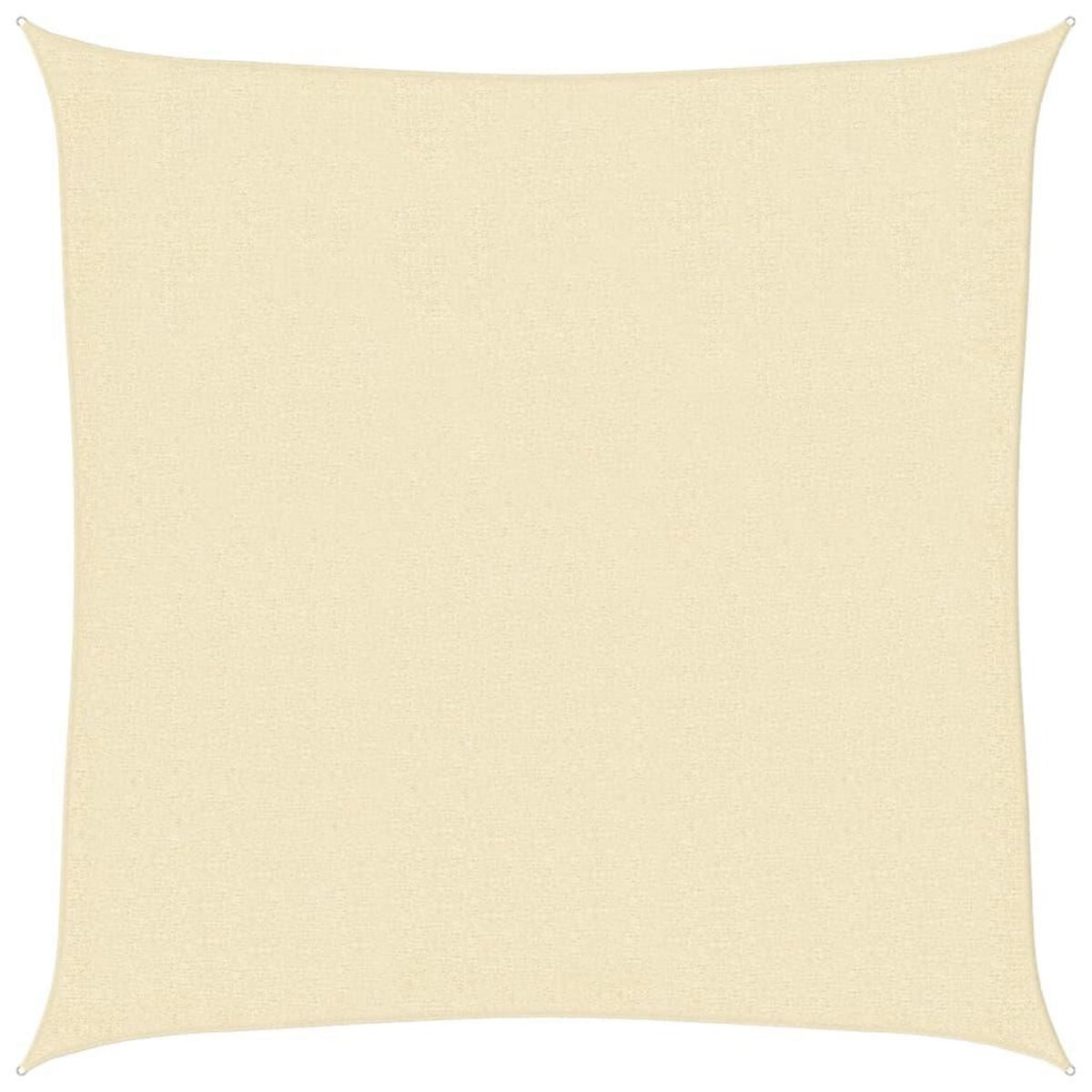 VIDAXL Voile d'ombrage 160 g/m^2 Creme 2,5x2,5 m PEHD