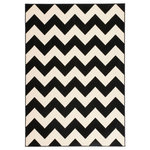 Paris Prix Tapis Géométrique à Poils Courts  Manolya  Noir. Coloris disponibles : Noir