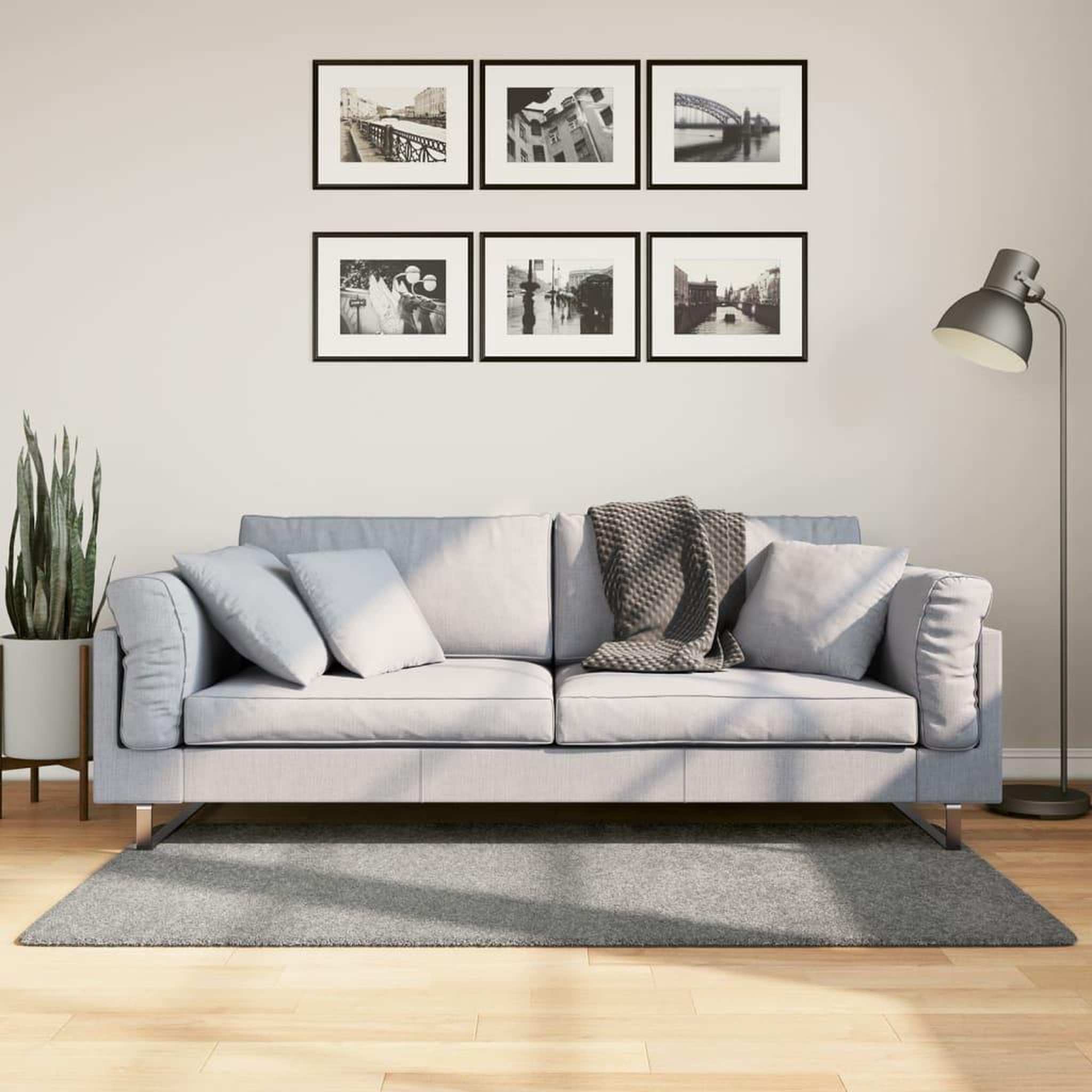 VIDAXL Tapis shaggy PAMPLONA poils longs moderne vert 80x150 cm