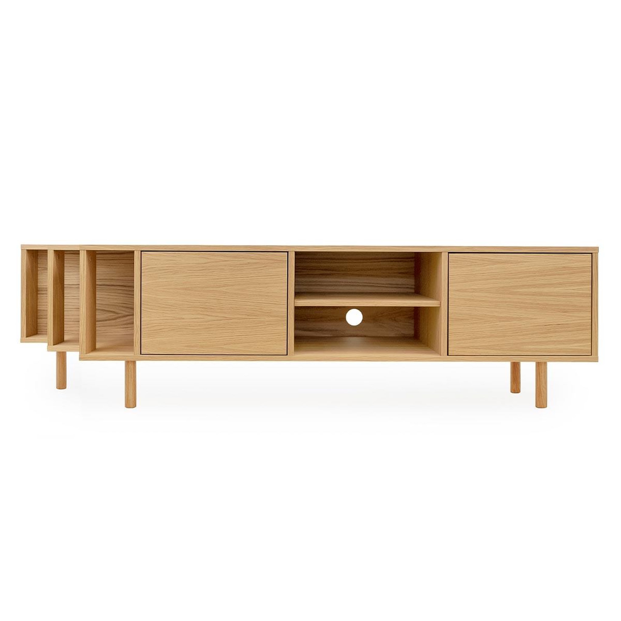 Paris Prix Meuble tv design 2 portes  shift  189cm chêne