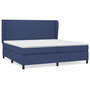Voir la diapositive 2 : VIDAXL Sommier a lattes de lit avec matelas Bleu 200x200 cm Tissu