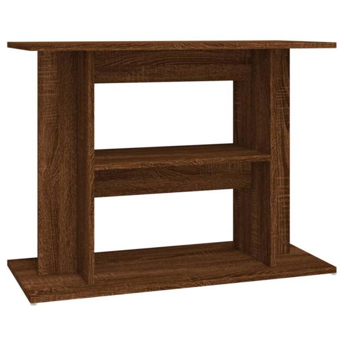 VIDAXL Support pour aquarium chêne marron 80x35x60cm bois d ingénierie